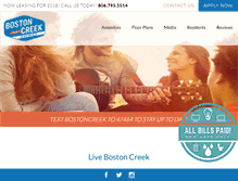 Tablet Screenshot of livebostoncreek.com